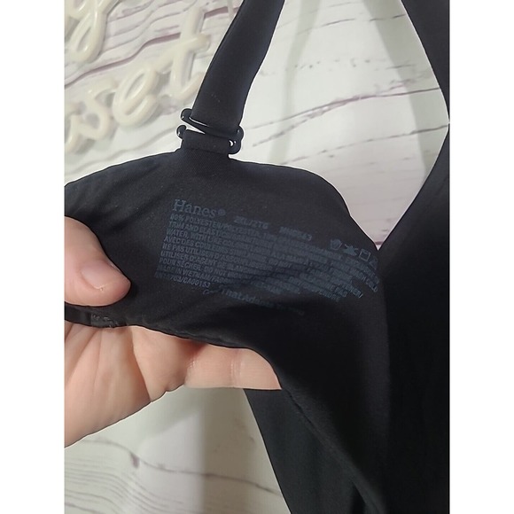Hanes Cool That Adapts To You Black Convertible Full Figure Underwire Bra SZ 2XL - Picture 4 of 4